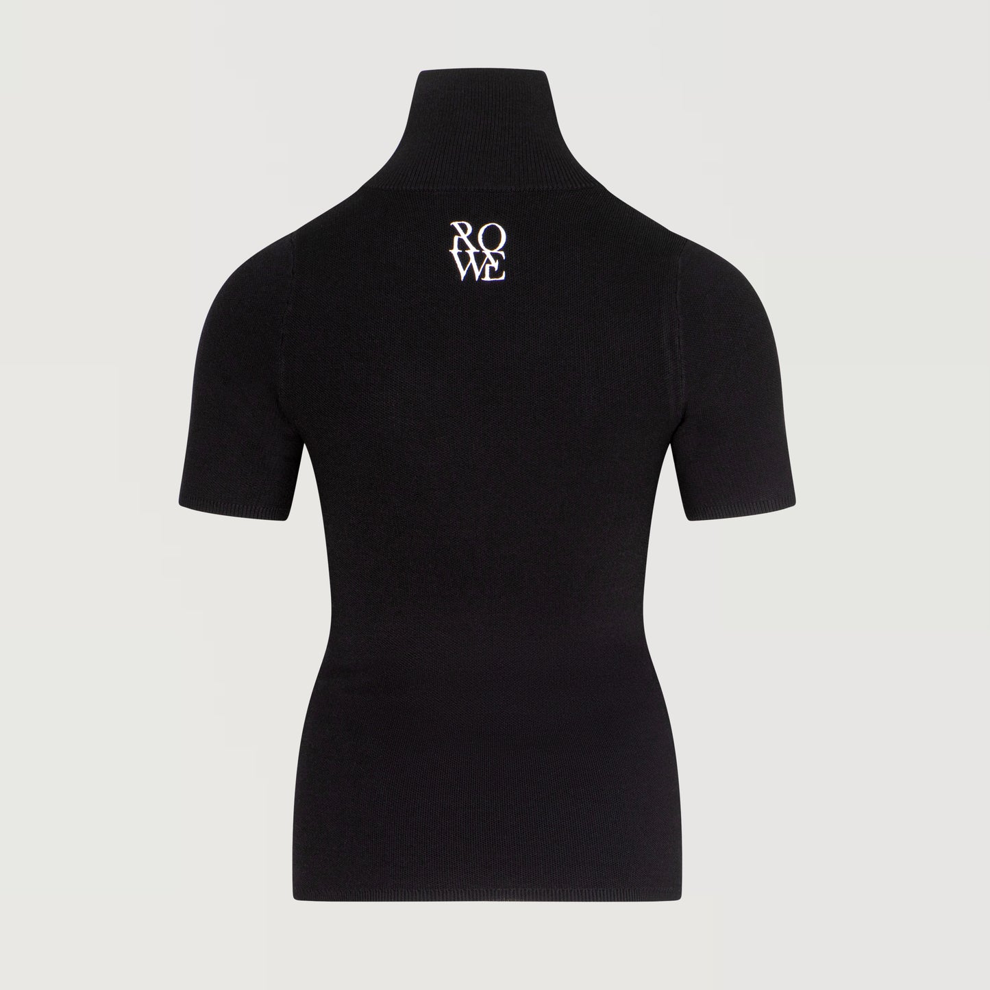 Fitted High Neck Knit Top